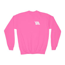 Load image into Gallery viewer, YOUTH Sweatshirt-Crewneck (White Logo)