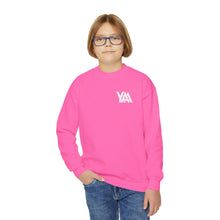Load image into Gallery viewer, YOUTH Sweatshirt-Crewneck (White Logo)