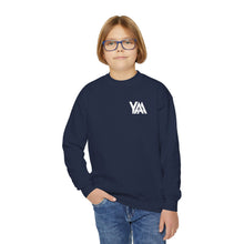 Load image into Gallery viewer, YOUTH Sweatshirt-Crewneck (White Logo)