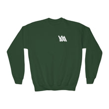 Load image into Gallery viewer, YOUTH Sweatshirt-Crewneck (White Logo)