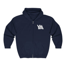 Load image into Gallery viewer, ADULT Sweatshirt-Full Zip (White Logo)