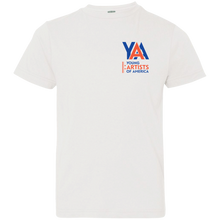 Load image into Gallery viewer, Youth Jersey T-Shirt (Blue/Orange Logo, Double Sided)