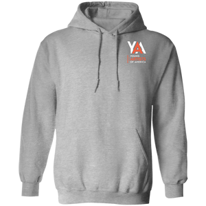 Pullover Hoodie (White/Orange Logo)